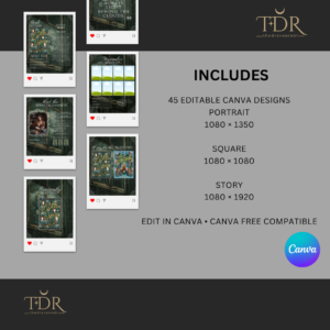 bookstagram template bundle